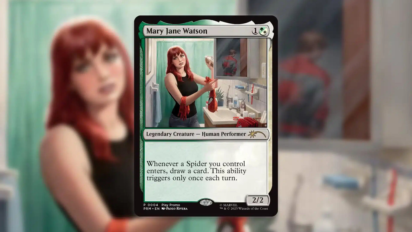 Magic Spiderman Mary Jane Watson Promo Card Magic Academy