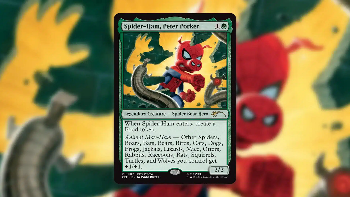 Magic Spiderman Spider-Ham, Peter Porker Promo Card Commander Box League